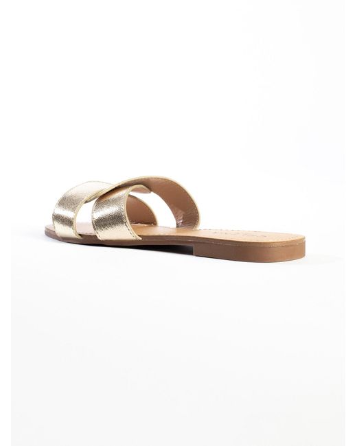 Celena Metallic Sandale Celeste