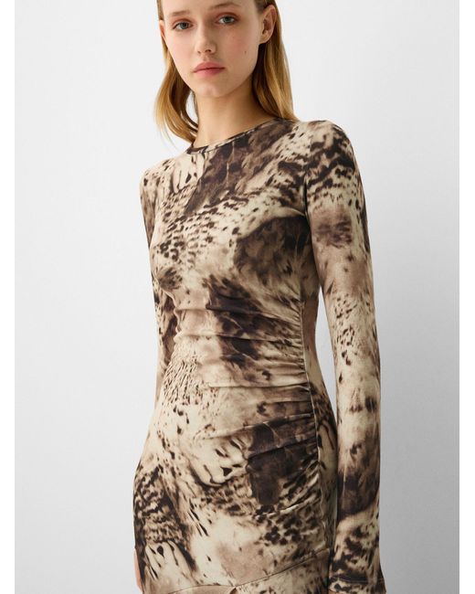 Bershka Natural Kleid