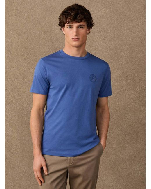 Hackett Basic-T-Shirt in Blue für Herren