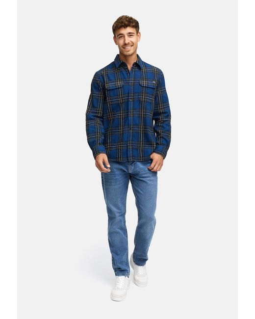 INDICODE Hemd in Blue für Herren