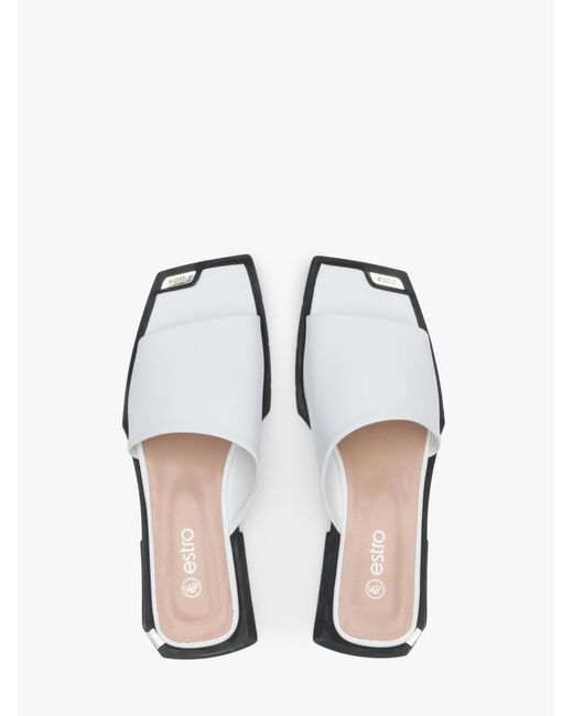 ESTRO White Pantolette 54-396