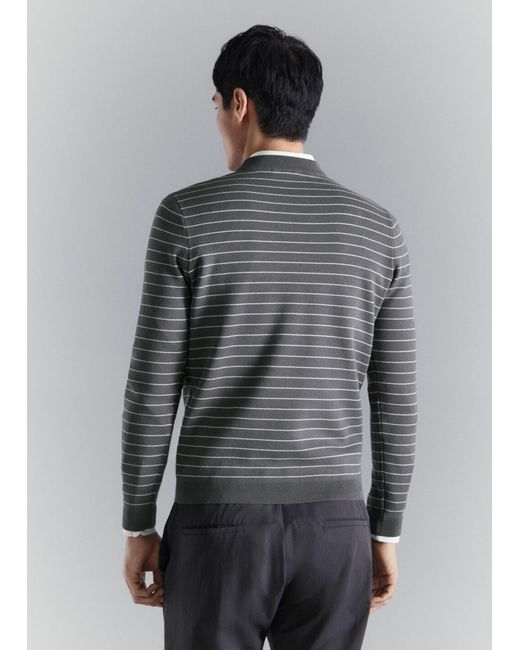 Mango Pullover Luxusr in Gray für Herren