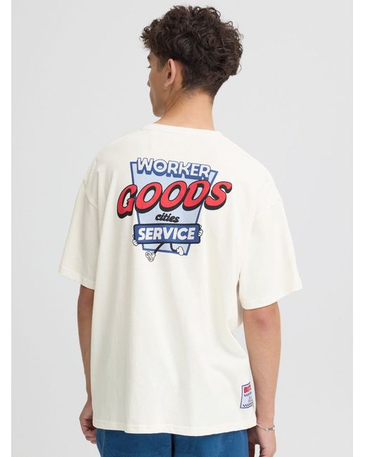 Solid Rundhalsshirt Sdbrooks in White für Herren
