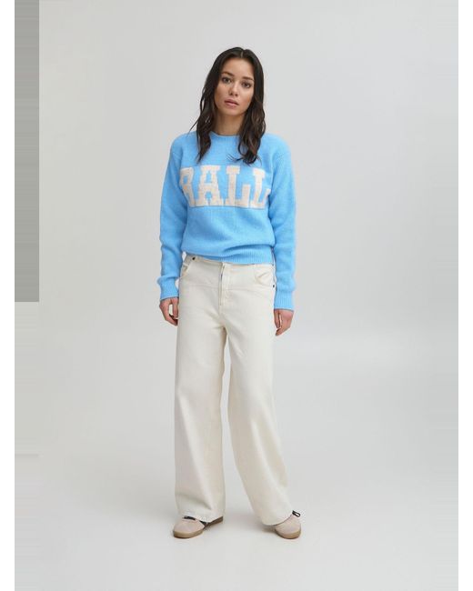 Ball Blue Strickpullover Bastacy Pullover