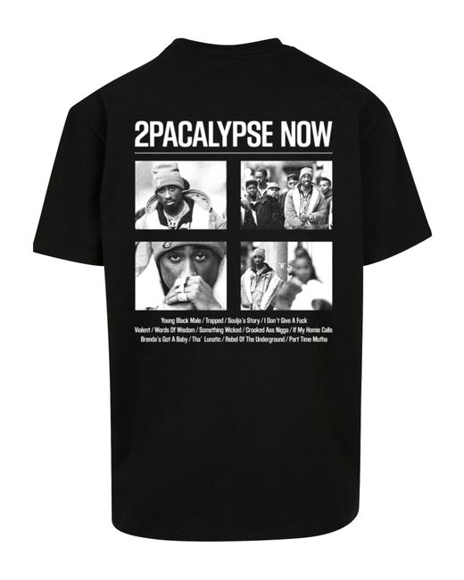 Merchcode T-Shirt Tupac in Black für Herren