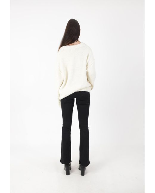 Elara White Pullover