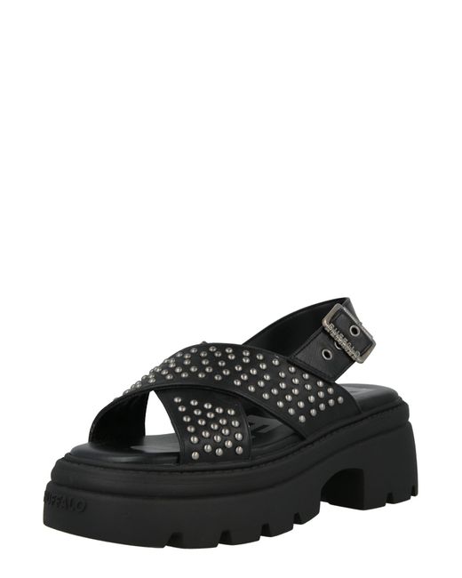 Buffalo Black Sandale Vega