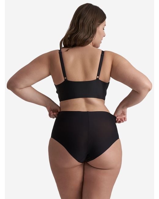 Bye Bra Black Shapingslip Uni Stretch High Brief