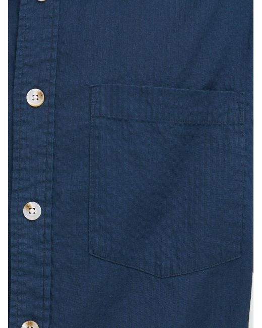 Solid Hemd Sdpalle in Blue für Herren
