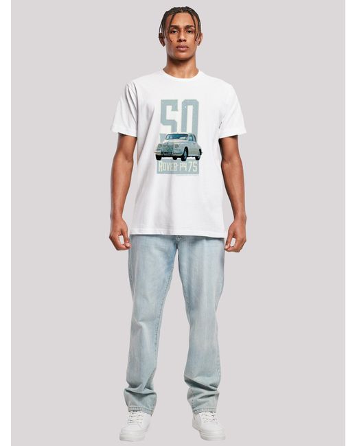 F4NT4STIC T-Shirt British Motor Heritage Rover P4 75 1950 Car in White für Herren