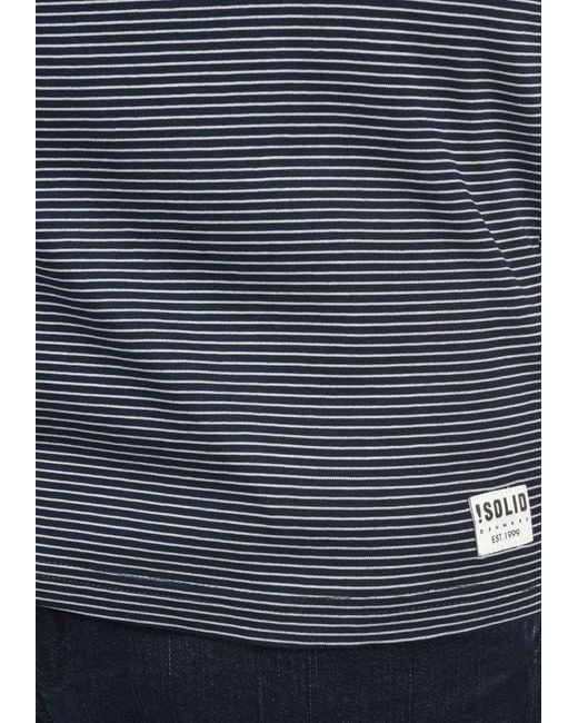 Solid Rundhalsshirt 'alfi' in Gray für Herren
