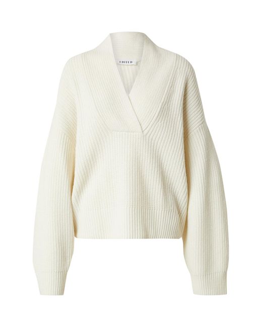EDITED White Pullover Aus Wollmix Samia