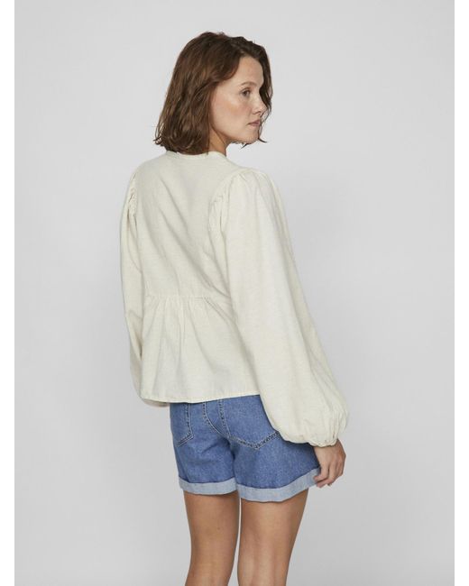 Vila White Bluse