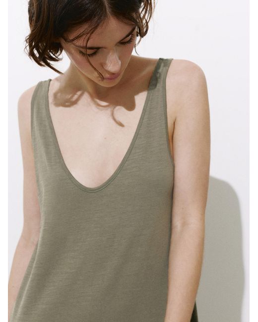 Pull&Bear Green Kleid