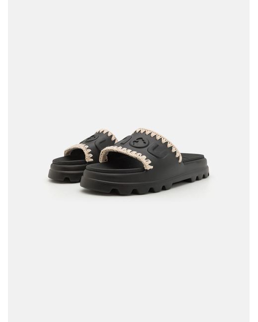 Mou Black Pantolette