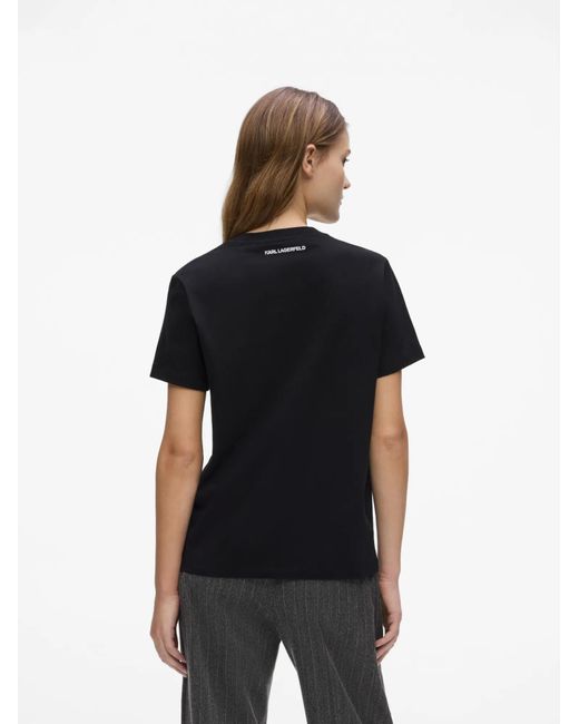 Karl Lagerfeld Black T-Shirt Rue St-Guillaume