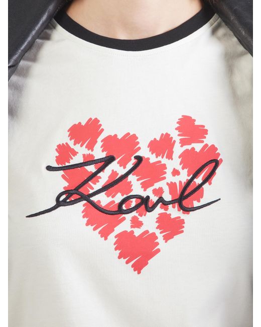 Karl Lagerfeld White T-Shirt'