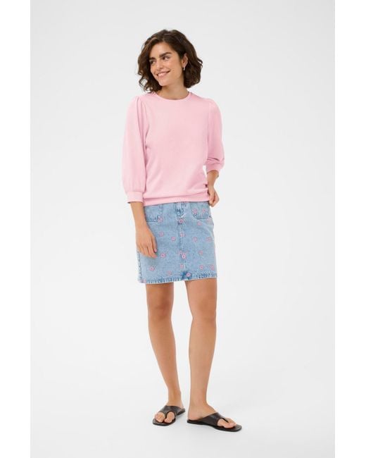 Kaffe Pink Sweatshirt Kaannie