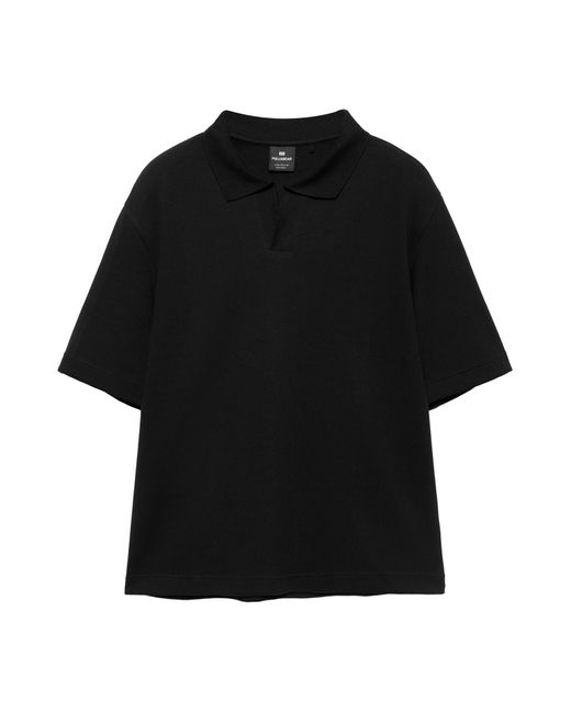 Pull&Bear Poloshirt in Black für Herren