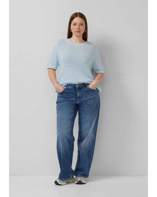 QS Blue Strickpullover
