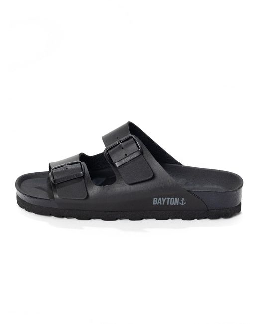 Bayton Black Pantolette 'Atlas'