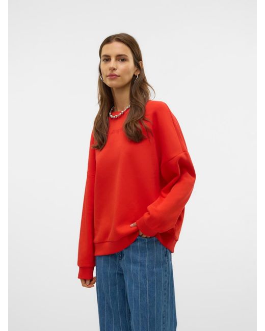 Vero Moda Red Sweatshirt 'Vmpernille'