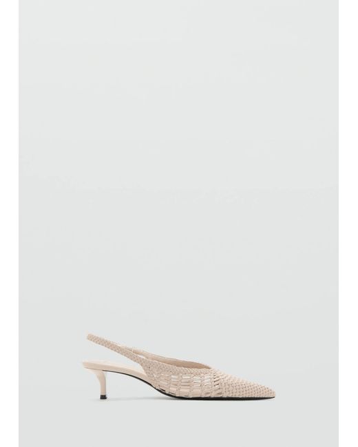 Mango White Slingpumps Mot