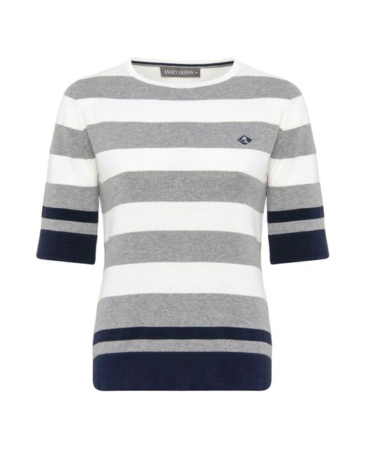 Jacey Quinn White Pullover 'Alfonso'