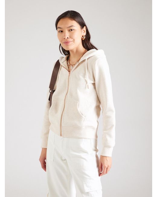 Superdry White Sweatjacke 'Essential'