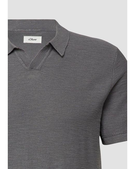 S.oliver Strickpullover in Gray für Herren