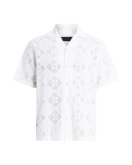 AllSaints Hemd 'vista' in White für Herren