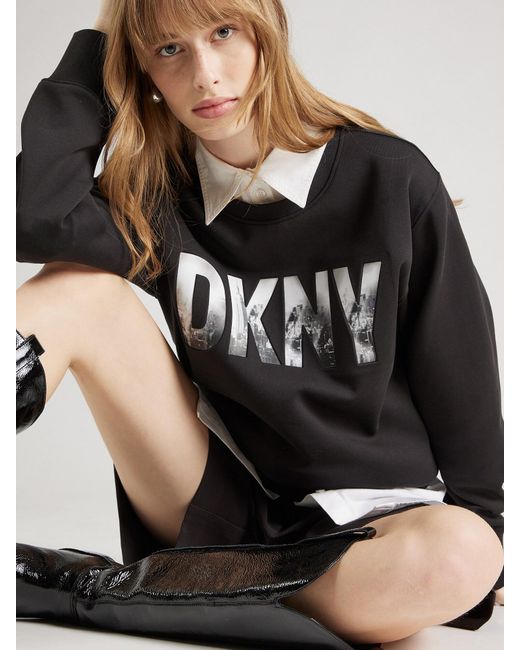 DKNY Black Sweatshirt 'skyline'