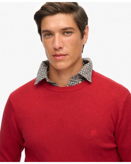 Superdry & Co Pullover Essentials in Red für Herren