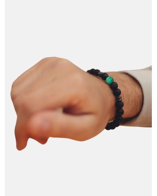 GOOD.designs Perlenarmband in Black für Herren