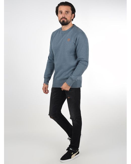 Solid Sweatshirt Benn in Blue für Herren