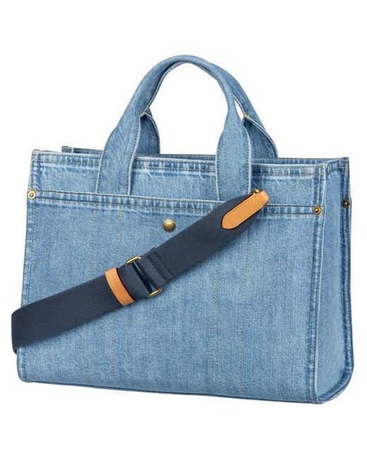 COACH Blue Handtasche Cargo Tote Bag