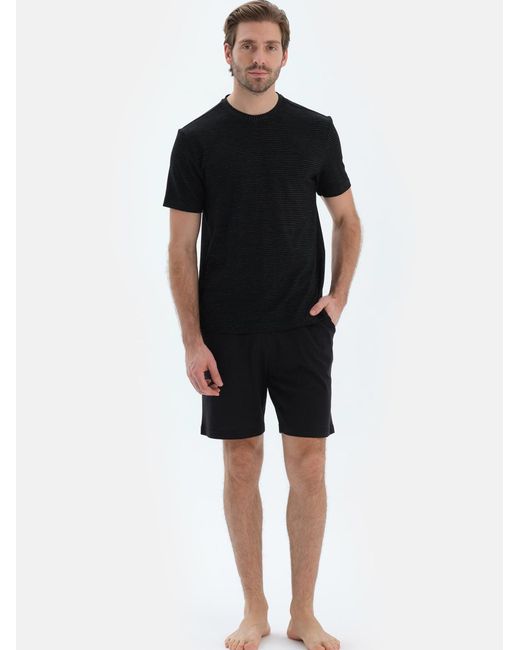 Dagi Pyjama in Black für Herren