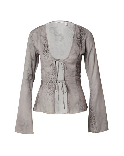 Weekday Gray Bluse Scorpio