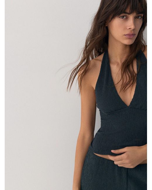 Pull&Bear Blue Top