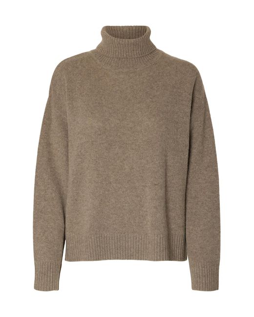 SELECTED Brown Pullover