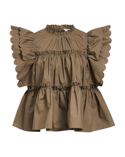 Object Brown Bluse 'Objhope'