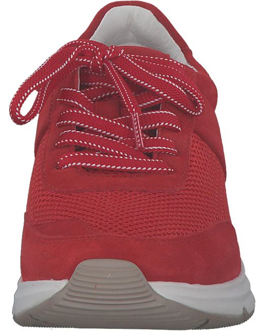 Gabor Red Sneaker Rolling Soft