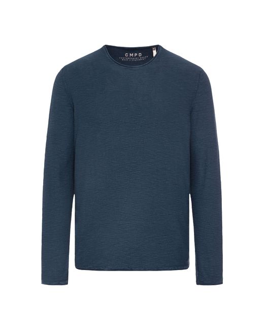 CMPD Pullover Linksstrick Mit Rollkanten in Blue für Herren