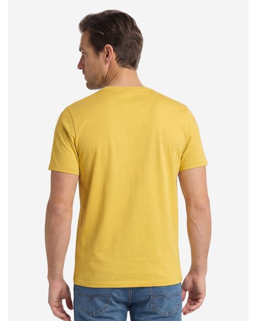 Redmond Shirt Basic in Yellow für Herren