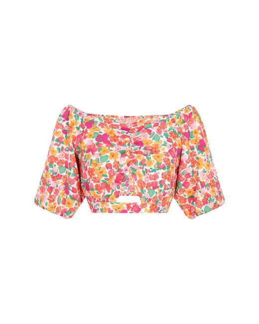 ECY Red Bluse Spring Summer