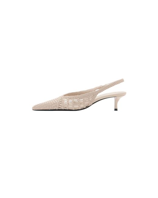 Mango White Slingpumps Mot