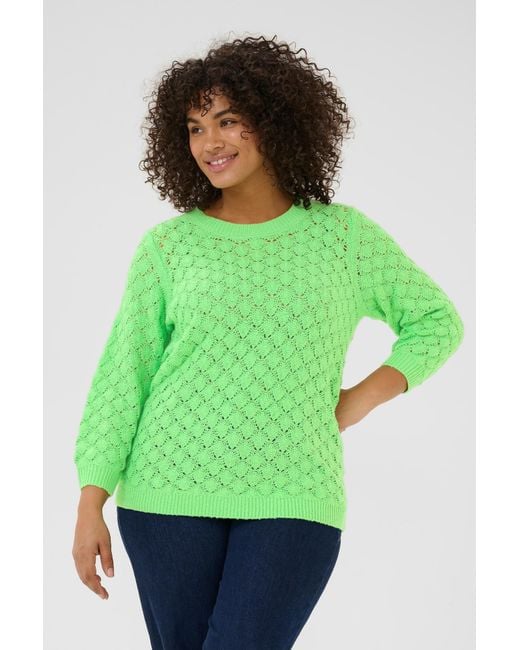 Kaffe Green Pullover Kcmani