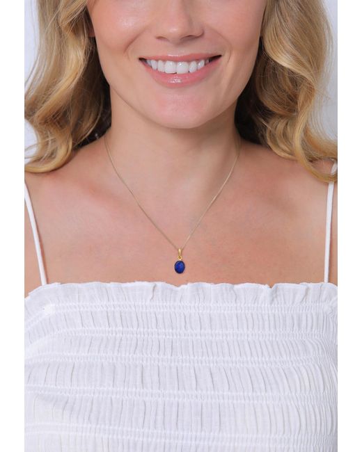 Elli Jewelry Blue Anhänger Edelstein