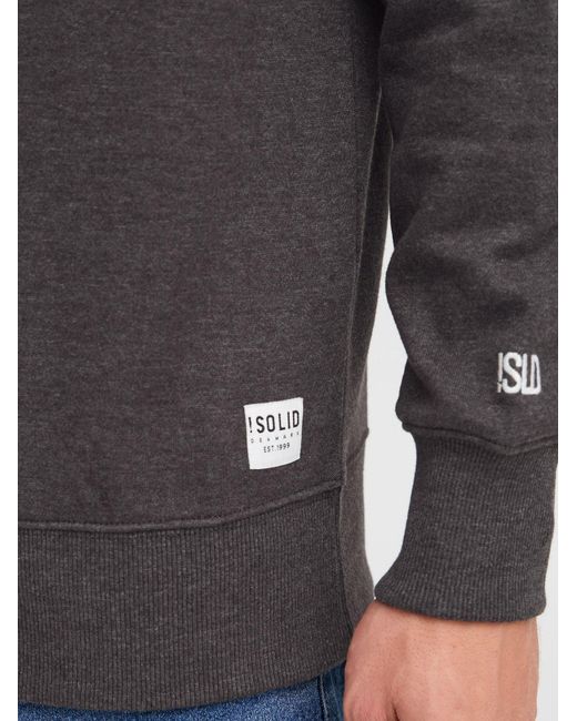 Solid Pullover Chad in Gray für Herren
