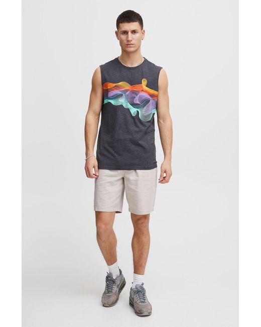 Solid Shirt in Gray für Herren